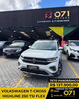 VOLKSWAGEN T-CROSS 1.4 250 TSI TOTAL FLEX HIGHLINE AUTOMÁTICO